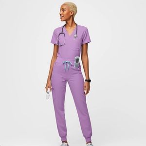 Lilac Dawn Zamora High Waisted Scrub Pants